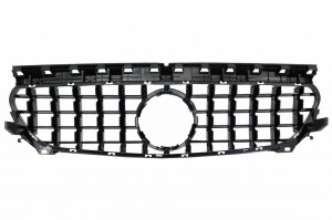 Grila Centrala compatibil cu MERCEDES CLA C117 X117 W117 2013-2018 CLA45 GT-R Panamericana Design Negru Crom - Img 4