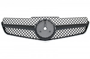 Grila Centrala compatibil cu MERCEDES E-Class C207 W207 A207 2009-2012 Coupe Cabrio SL-Look Negru