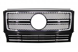 Grila Centrala compatibil cu Mercedes G-Class W463 1990-2012 G65 Look Negru Lucios Edition