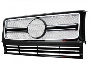 Grila Centrala compatibil cu Mercedes G-Class W463 1990-2014 G65 Design Chrome Edition - Img 3