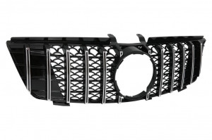 Grila centrala compatibila cu Mercedes ML W164 2008-2011 Negru Crom GTR Panamericana Design - Img 3