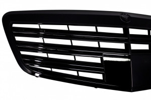 Grila Centrala Facelift compatibil cu MERCEDES W221 S-Class 2011-2013 S63 S65 Piano Black Desing - Img 3