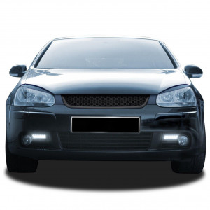 Grila Centrala Fara Emblema compatibil cu VW Golf 5 V 2003-2008 RS Design - Img 3