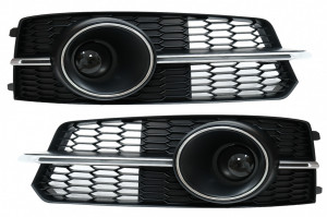 Grile Laterale compatibil cu Audi A6 C7 4G S Line Facelift 2015-2018 Crom