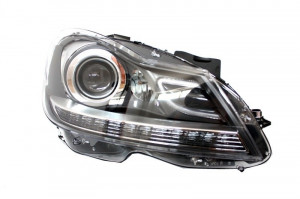 LED DRL Faruri Bi-Xenon compatibil cu Mercedes C-Class W204 Facelift 2011-2014 - Img 3