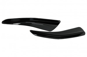 Ornamente bara fata flapsuri compatibil cu VW Golf 8 Mk8 MQB GTI, R-Line 2020-> Negru Lucios - Img 3