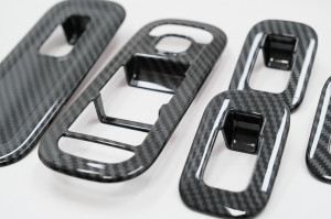 Ornamente interior Butoane Geamuri compatibil cu Mercedes A-Class W177 V177 2018-> Carbon LHD - Img 2