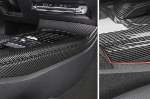 Ornamente interior Laterale Consola compatibil cu Mercedes A-Class W177 2018-> Carbon - Img 4