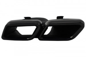 Ornamente tobe compatibil cu sistemul de evacuare Mercedes Benz C-Class W205 S205 C205 A205 E-Class W213 S-Class W222 GLE C292 GLE W166 GLC W253 X253 C253 C217 2014-> Negre - Img 4