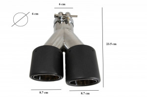 Pachet Exterior compatibil cu BMW Seria 5 F10 2011-2017 M5 Design cu Ornamente Tobe Carbon - Img 8