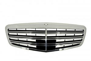 Pachet Exterior compatibil cu Mercedes W221 S-Class 2005-2011 S63 S65 Design cu Grila Centrala si Ornamente de Evacuare - Img 2