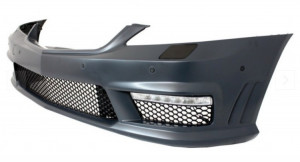 Pachet Exterior Complet compatibil cu Mercedes S-Class W221 2005-2011 cu Grila Negru Lucios si Ornamente de Evacuare - Img 3