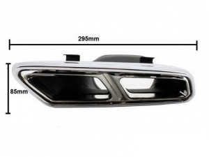 Pachet Exterior complet cu Ornamente Evacuare compatibil cu Mercedes W222 S-Class 2013-2017 S65 Design - Img 7