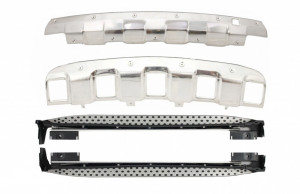 Pachet Praguri Trepte Laterale cu Prelungiri Off Road compatibil cu MERCEDES M-Class ML W164 2005-2008