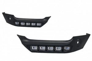 Pachet Prelungiri Bara Fata DRL Protectie Bara Off Road compatibil cu Mercedes W463 G-Class 1989-2017 4x4 Design - Img 5