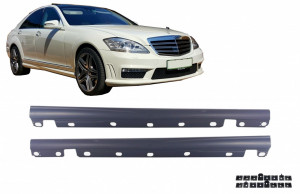 Praguri Laterale compatibil cu MERCEDES S-Class W221 (2005-2011) S65 Design Versiunea Scurta - Img 2