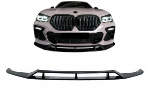 Prelungire Bara Fata compatibil cu BMW X6 G06 X6M 2019-> Negru Lucios - Img 2