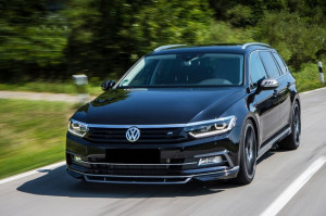 Prelungire Bara Fata compatibil cu VW Passat B8 2015-2019 ABT Design Negru Lucios - Img 4