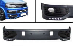 Prelungire Bara Fata cu DRL compatibil cu VW Transporter Multivan Caravelle T5 T5.1 Facelift 2010-2015 Sportline - Img 3
