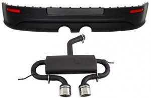 Prelungire Bara Spate compatibil cu VW Golf 5 V 2003-2007 R32 Look+Sistem de evacuare R32 Design