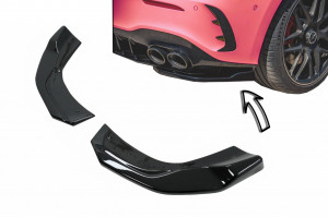 Prelungiri Extensii Bara Spate compatibil cu Mercedes A-Class W177 A35 A45 Hatchback 2018-> Negru Lucios - Img 2