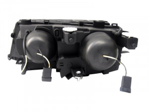 Set faruri Angel Eyes compatibil cu BMW Seria 3 E46 1998-2001 Black Edition - Img 3