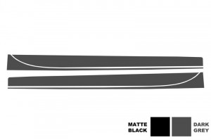 Stickere Laterale Gri Inchis compatibil cu BMW Seria 3 F30 F31 2011-> M-Performance Design - Img 3