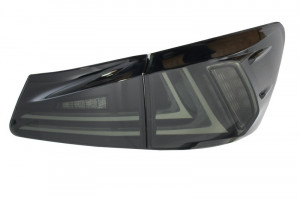 Stopuri Full LED compatibil cu LEXUS IS XE20 2006-2012 Light Bar Facelift New XE30 Design Fumuriu - Img 4