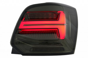 Stopuri Full LED compatibil cu VW POLO 6R 6C 2011-2017 Semnal Dinamic Vento Look Fumuriu - Img 3