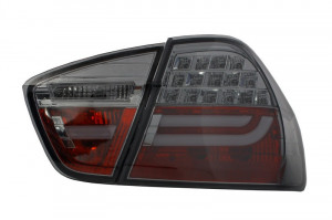 Stopuri LED compatibil cu BMW E90 Seria 3 Limuzina 2005-2008 Fumuriu - Img 2