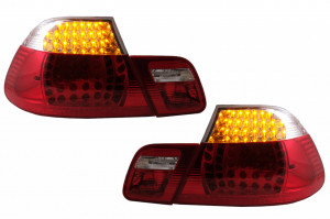 Stopuri LED compatibil cu BMW Seria 3 E46 Coupe Non-Facelift 1999-2003 Rosu Clar