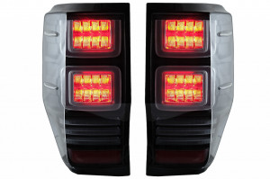 Stopuri LED compatibil cu Ford Ranger 2012-2018 Geam Clar cu Semnal Dinamic - Img 3