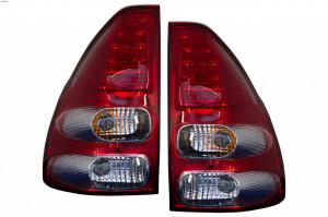 Stopuri LED compatibil cu Toyota Land Cruiser FJ120 2003-2008 Rosu Clar