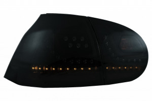 Stopuri LED compatibil cu VW Golf 5 V 2004-2009 Fumuriu Negru Extrem Urban Style Semnal Dinamic - Img 4