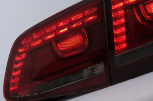 Stopuri LED compatibil cu VW Passat 3C B7 Sedan 2010-2014 Rosu Fumuriu - Img 4