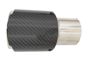 Toba Ornament Sistem de evacuare Carbon Fiber Finisaj Lucios Inlet 6.1cm - Img 2