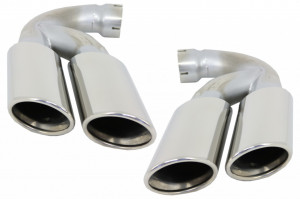 Tobe Ornamente compatibil cu sistemul de evacuare compatibil cu VW Touareg 7P 7L 2002-2018 W12 Design