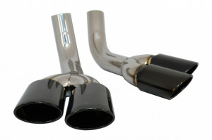 Tobe Ornamente Evacuare compatibil cu Mercedes G-Class W463 G500 G55 G63 G65 1998-> Negru
