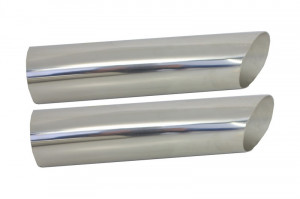 Tobe Ornamente pentru sistemul de evacuare Chrome Lucios compatibil cu Mercedes G-Class W463 G500 G55 G63 G65 1998-> - Img 4