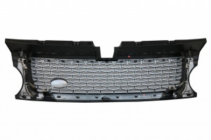 Ansamblu Grila Centrala si Grile Laterale compatibil cu RANGE Rover Sport Facelift (2009-2013) L320 Autobiography Editie Argintie - Img 4