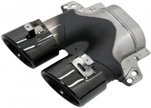 Bara Fata cu Difuzor Evacuare Dubla si Tobe Ornament compatibil cu Mercedes C-Class A205 2014-2019 C63 Design - Img 7