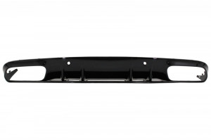 Bara Fata cu Difuzor Spate compatibil cu Mercedes C-Class A205 Cabriolet C205 Coupe 2014-2019 C63 Design Negru - Img 5