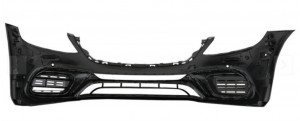 Bara Fata cu Grila Cemtrala Crom compatibil cu MERCEDES S-Class W222 Facelift 2014-2017 S63 Design - Img 5