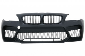 Bara Fata Echipata cu Grile Centrale compatibila cu BMW Seria 5 F10 F11 (2011-2017) M5 G30 Design Fara PDC