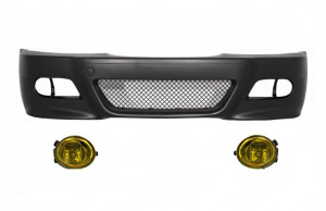 Bara Fata si Proiectoare Lumini de Ceata compatibil cu BMW 3 Series Coupe, Cabrio, Sedan, Estate E46 1998-2004 M3 Design