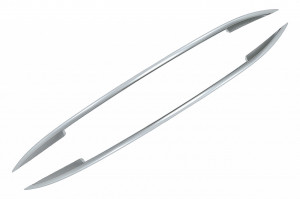 Bare Verticale compatibil cu Porsche Cayenne 2011-> Aluminiu Mat