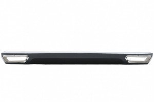 Difuzor Bara Spate compatibil cu AUDI A6 C7 4G FL 2010-2014 Ornamente Evacuare Design Negru Lucios