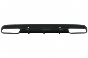 Difuzor Bara Spate compatibil cu MERCEDES C-Class W205 2014-2020 C63 Design doar pentru Sport Package Negru - Img 2