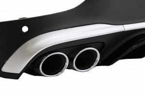 Difuzor Bara Spate compatibil cu Mercedes GLC X253 SUV 2020-> GLC43 Ornamente Tobe Crom - Img 7