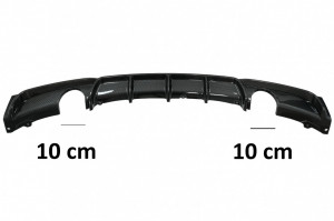 Difuzor Bara Spate cu Evacuare Dubla compatibil cu BMW 3 Series F30 F31 2011-2019 M Performance Design Carbon Film Coating - Img 3